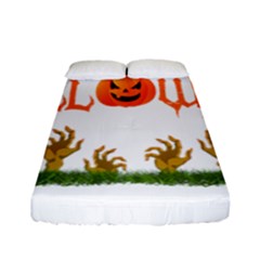 Halloween Fitted Sheet (full/ Double Size) by Valentinaart