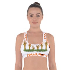 Halloween Cross Back Sports Bra