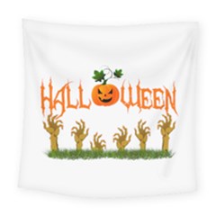 Halloween Square Tapestry (large) by Valentinaart