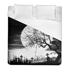 Halloween Landscape Duvet Cover (full/ Double Size) by Valentinaart