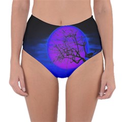 Halloween Landscape Reversible High-waist Bikini Bottoms