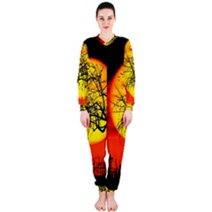 Halloween Landscape Onepiece Jumpsuit (ladies) 