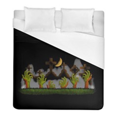 Halloween Zombie Hands Duvet Cover (full/ Double Size) by Valentinaart