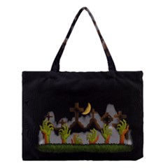 Halloween Zombie Hands Medium Tote Bag by Valentinaart