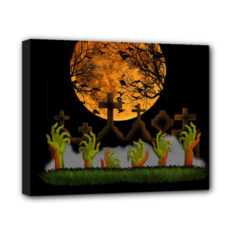 Halloween Zombie Hands Canvas 10  X 8  by Valentinaart