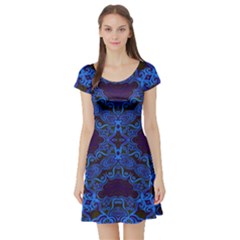 Plutonium Circuit Short Sleeve Skater Dress