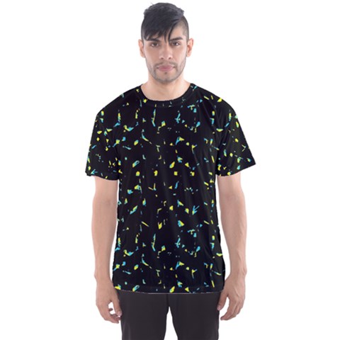 Splatter Abstract Dark Pattern Men s Sports Mesh Tee by dflcprints