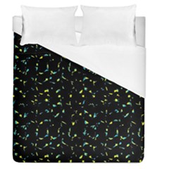 Splatter Abstract Dark Pattern Duvet Cover (queen Size) by dflcprints