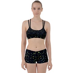 Splatter Abstract Dark Pattern Women s Sports Set