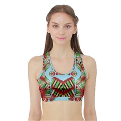 Digital Dot One Sports Bra With Border