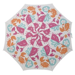 Animals Sea Flower Tropical Crab Straight Umbrellas by Mariart