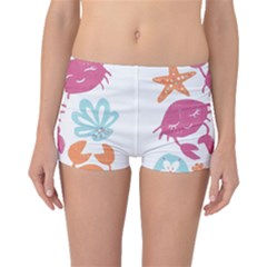 Animals Sea Flower Tropical Crab Boyleg Bikini Bottoms by Mariart