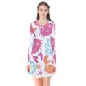 Animals Sea Flower Tropical Crab Flare Dress View1