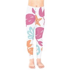 Animals Sea Flower Tropical Crab Kids  Legging