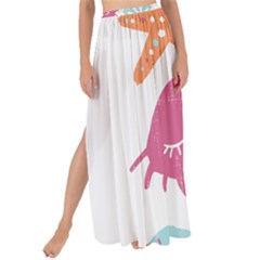 Animals Sea Flower Tropical Crab Maxi Chiffon Tie-up Sarong