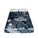 Abstract Floral Pattern Grey Fitted Sheet (Full/ Double Size) View1