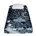 Abstract Floral Pattern Grey Fitted Sheet (Single Size) View1