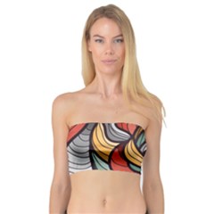 Beautiful Pattern Background Wave Chevron Waves Line Rainbow Art Bandeau Top by Mariart