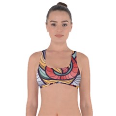 Beautiful Pattern Background Wave Chevron Waves Line Rainbow Art Got No Strings Sports Bra by Mariart