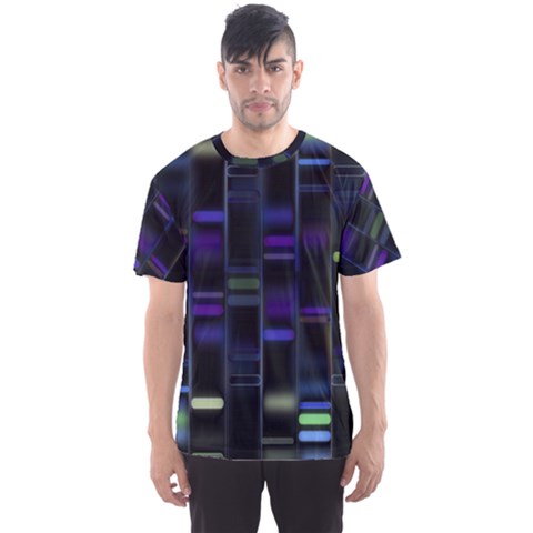 Biostatistics Line Blue Men s Sports Mesh Tee by Mariart