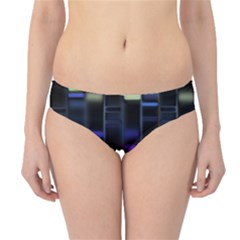 Biostatistics Line Blue Hipster Bikini Bottoms