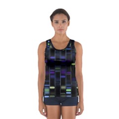 Biostatistics Line Blue Sport Tank Top  by Mariart