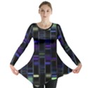 Biostatistics Line Blue Long Sleeve Tunic  View1