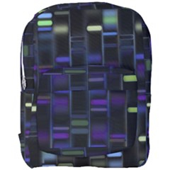 Biostatistics Line Blue Full Print Backpack by Mariart