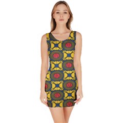 African Textiles Patterns Bodycon Dress by Mariart