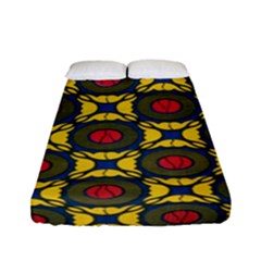 African Textiles Patterns Fitted Sheet (full/ Double Size) by Mariart