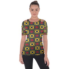 African Textiles Patterns Short Sleeve Top