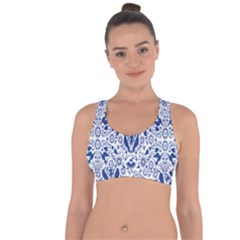 Birds Fish Flowers Floral Star Blue White Sexy Animals Beauty Cross String Back Sports Bra