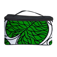 Bottna Fabric Leaf Green Cosmetic Storage Case by Mariart