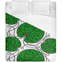 Bottna Fabric Leaf Green Duvet Cover (california King Size)