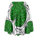 Bottna Fabric Leaf Green High Waist Skirt View2