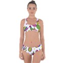 Cactus Seamless Pattern Background Polka Wave Rainbow Criss Cross Bikini Set View1