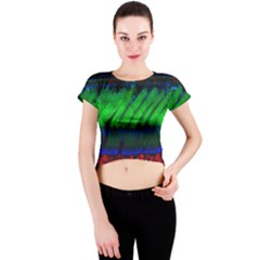 Cells Rainbow Crew Neck Crop Top by Mariart