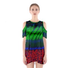 Cells Rainbow Shoulder Cutout One Piece by Mariart