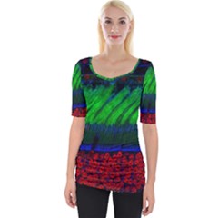 Cells Rainbow Wide Neckline Tee