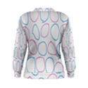 Circles Featured Pink Blue Women s Sweatshirt View2