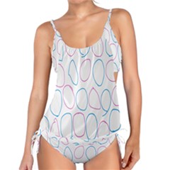 Circles Featured Pink Blue Tankini Set by Mariart