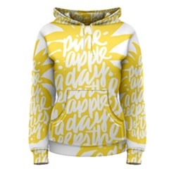 Cute Pineapple Yellow Fruite Women s Pullover Hoodie by Mariart