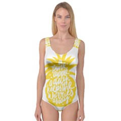 Cute Pineapple Yellow Fruite Princess Tank Leotard 