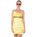 Cute Pineapple Yellow Fruite One Soulder Bodycon Dress View1