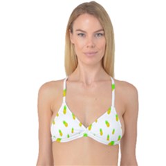 Cute Pineapple Fruite Yellow Green Reversible Tri Bikini Top