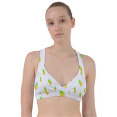 Cute Pineapple Fruite Yellow Green Sweetheart Sports Bra