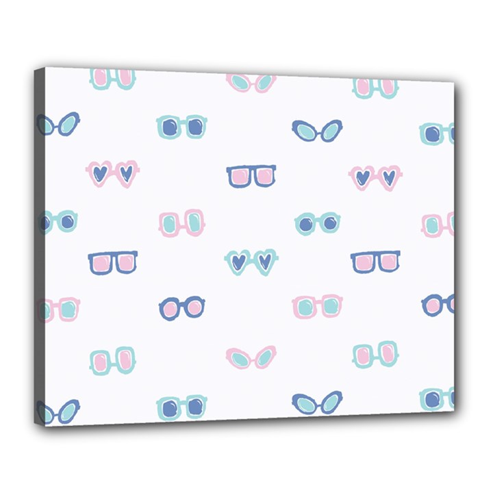 Cute Sexy Funny Sunglasses Kids Pink Blue Canvas 20  x 16 