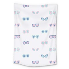 Cute Sexy Funny Sunglasses Kids Pink Blue Large Tapestry