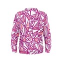 Conversational Triangles Pink White Kids  Sweatshirt View2