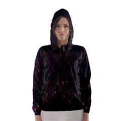 Brain Cell Dendrites Hooded Wind Breaker (women) by Mariart